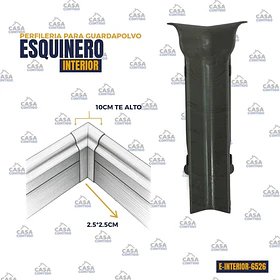 TERMINACION GUARDAPOLVO 10CM ESQUINERO INTERIOR 6526