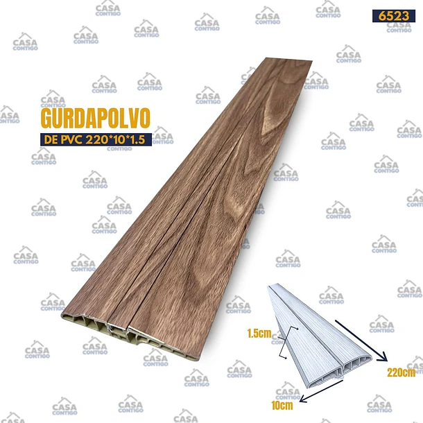 GUARDAPOLVO PVC 220CM*10CM PASACABLE