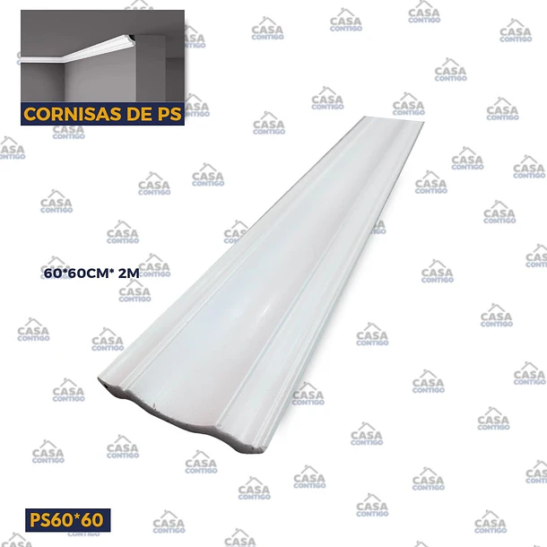 Cornisa PS 60cm × 60cm × 2 METRO
