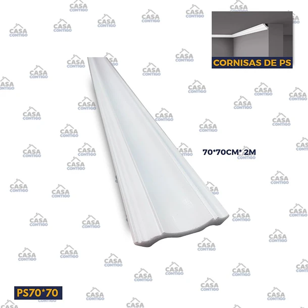 Cornisa PS 70cm × 70cm × 2 METRO
