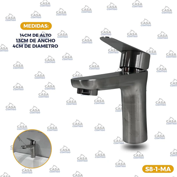 LLAVE MONOMANDO MATTE