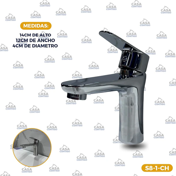 LLAVE MONOMANDO CHROME