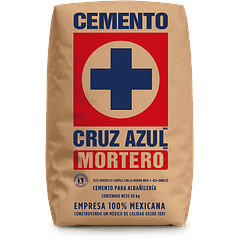 Mortero Cemento de Albañilería Cruz Azul 50 kg