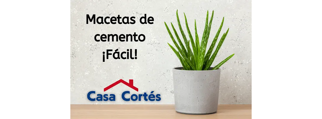 Macetas de cemento FÁCIL con Casa Cortés