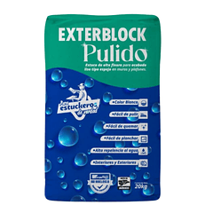 ESTUCO EXTERBLOCK PULIDO FORTEC