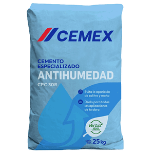 CEMENTO ESPECIALIZADO CPC 30R ANTIHUMEDAD CEMEX