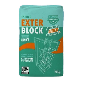 EXTERBLOCK ESTUCO FORTEC 20 KG