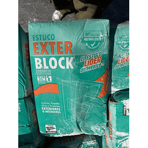 EXTERBLOCK ESTUCO FORTEC 20 KG