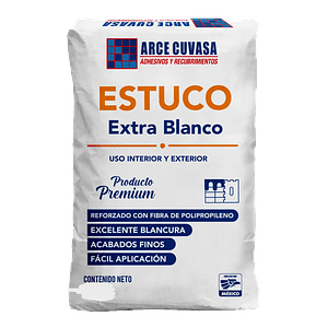 Estuco Extra Blanco Arce Cuvasa 20kg