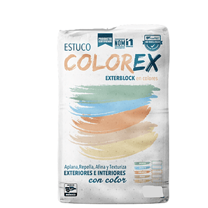 ESTUCO EXTERBLOCK COLOREX 20KG