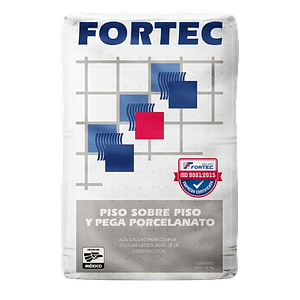 Piso sobre Piso y Pega Porcelanato Fortec 20kg