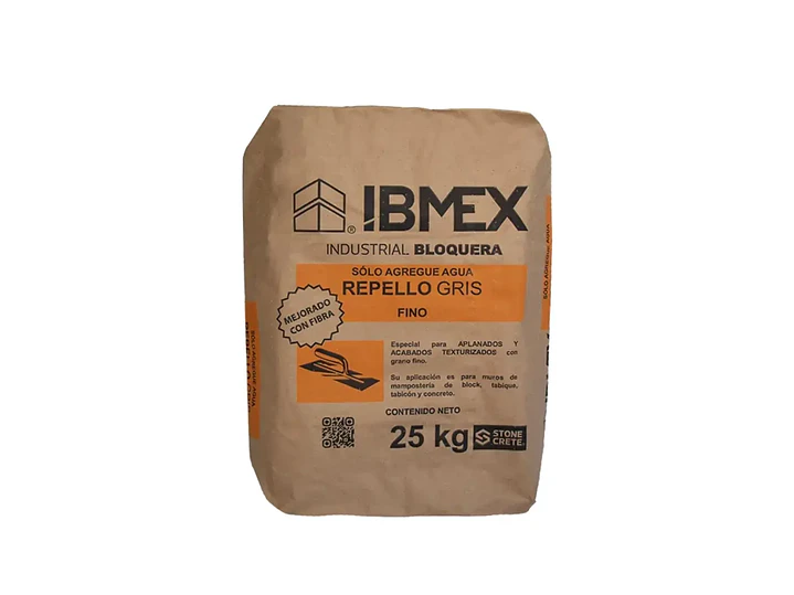 REPELLO FINO GRIS STONE CRETE 25KG 1