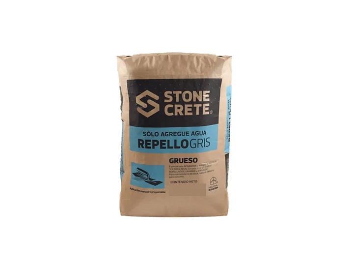 REPELLO GRUESO GRIS STONE CRETE 25KG 1
