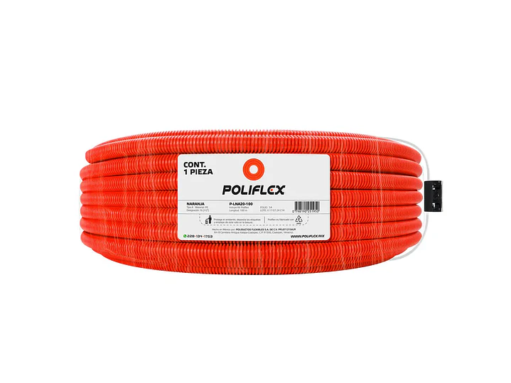 Poliducto naranja Poliflex 1/2