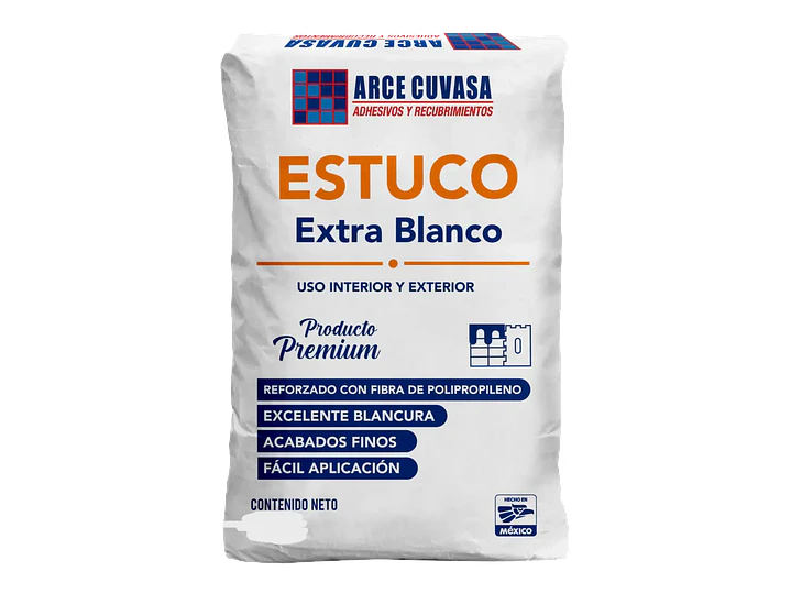 Estuco Extra Blanco Arce Cuvasa 20kg 1