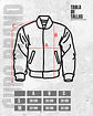 chaqueta cuadrado roja - Miniatura 6