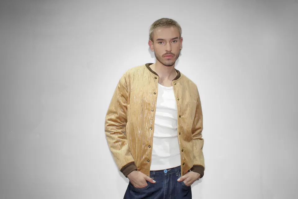 Chaqueta plata beige 1