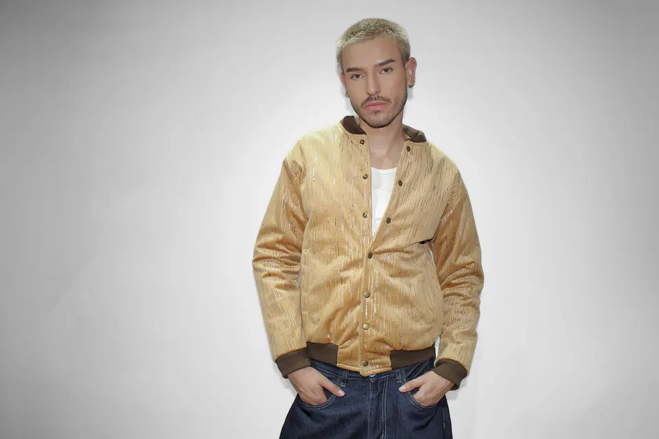 Chaqueta plata beige 3