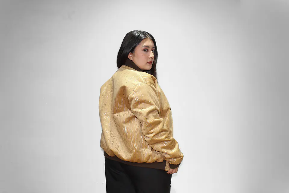 Chaqueta plata beige 4