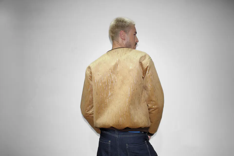 Chaqueta plata beige 5