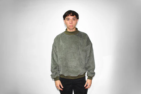 buzo pana verde militar 