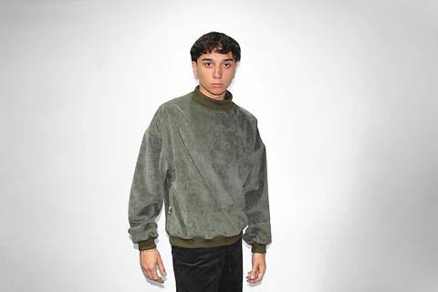 buzo pana verde militar 