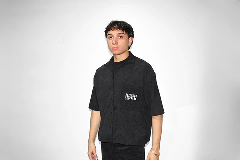 camisa boxyfit pana negra