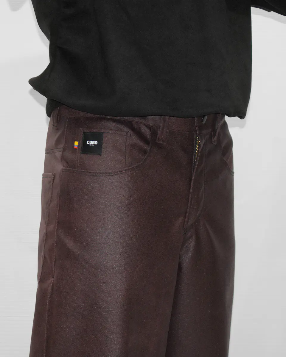 Pantalon Vino Baggy Mal Portado 1
