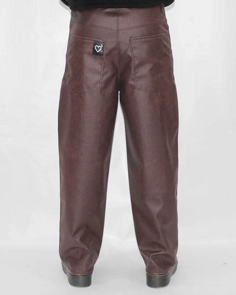 Pantalon Vino Baggy Mal Portado