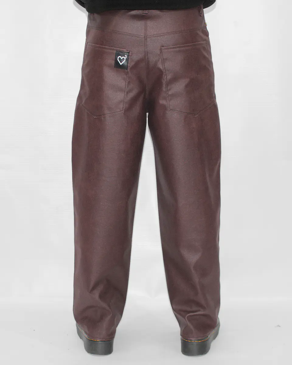 Pantalon Vino Baggy Mal Portado 2