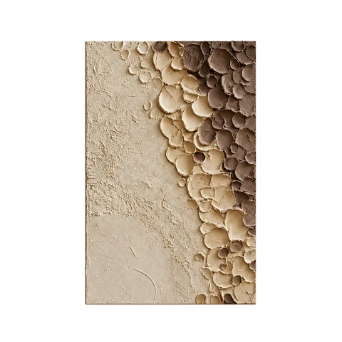 Cuadro decorativo pintado a mano y texturizado Ecos de Tierra