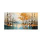 Cuadro decorativo pintado a mano Reflejos de Otoño - Miniatura 1