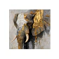Cuadro decorativo pintado a mano Majestad Dorada - Miniatura 1