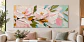 Cuadro decorativo pintado a mano y texturizado Flores en Primavera - Miniatura 2