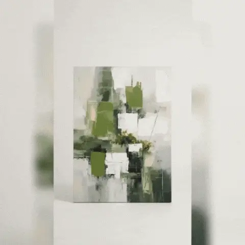 Cuadro decorativo pintado a mano Reflejos de Otoño 4