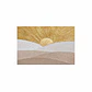 Cuadro decorativo pintado y texturizado a mano Amanecer Dorado  - Miniatura 1