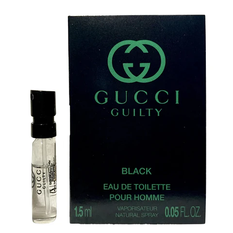 Perfume Miniaturas Gucci Guilty Black Pour Homme EDT 1,5 ML (Muestra) Hombre
