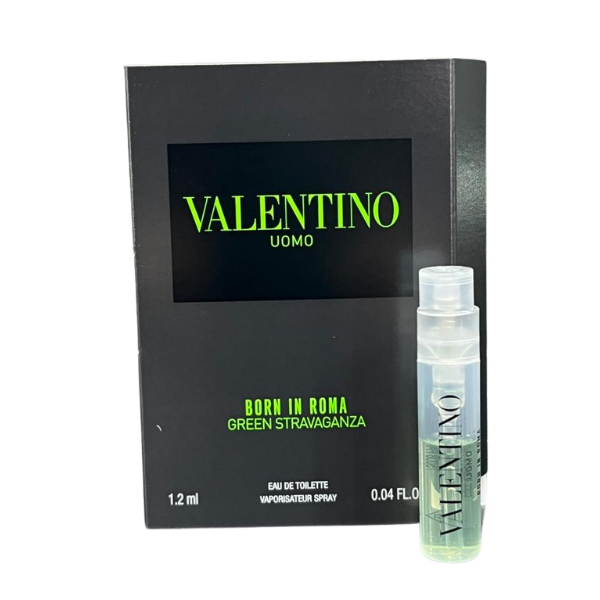 Perfume Miniatura Valentino Uomo Born in Roma Green Stravaganza 1.2 ML Hombre 1