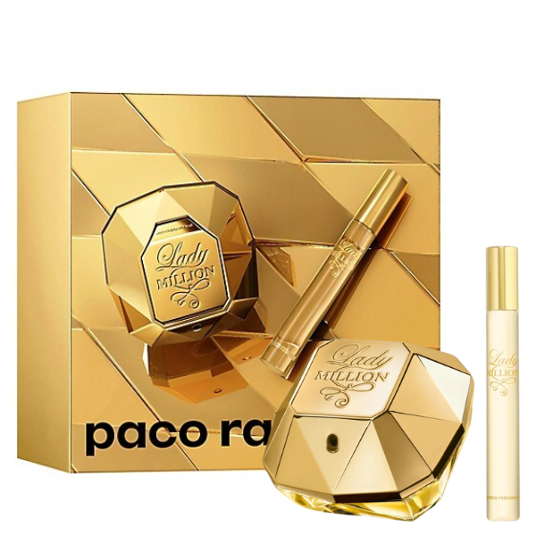 Perfume Paco Rabanne Set Lady Million EDP 50 ML + Travel Spray 10 ML Mujer 1