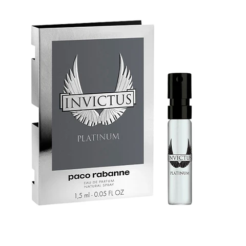 Perfume Paco Rabanne Invictus Platinum EDP 1.5 ML (Muestra) Hombre