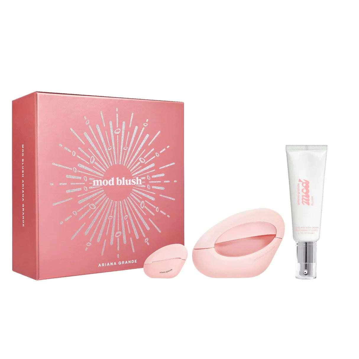 Estuche Ariana Grande Mod Blush EDP 100 ML+Mini 7.5 ML+Crema 50 ML Mujer 1