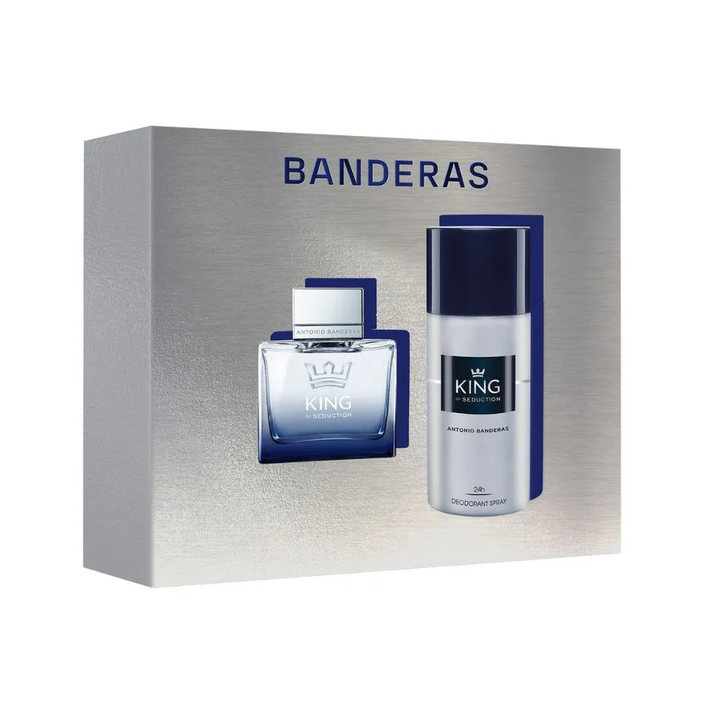 Estuche Antonio Banderas King Of Seduction Edt 100 ml + Desodorante Spray 150 ml Hombre 1