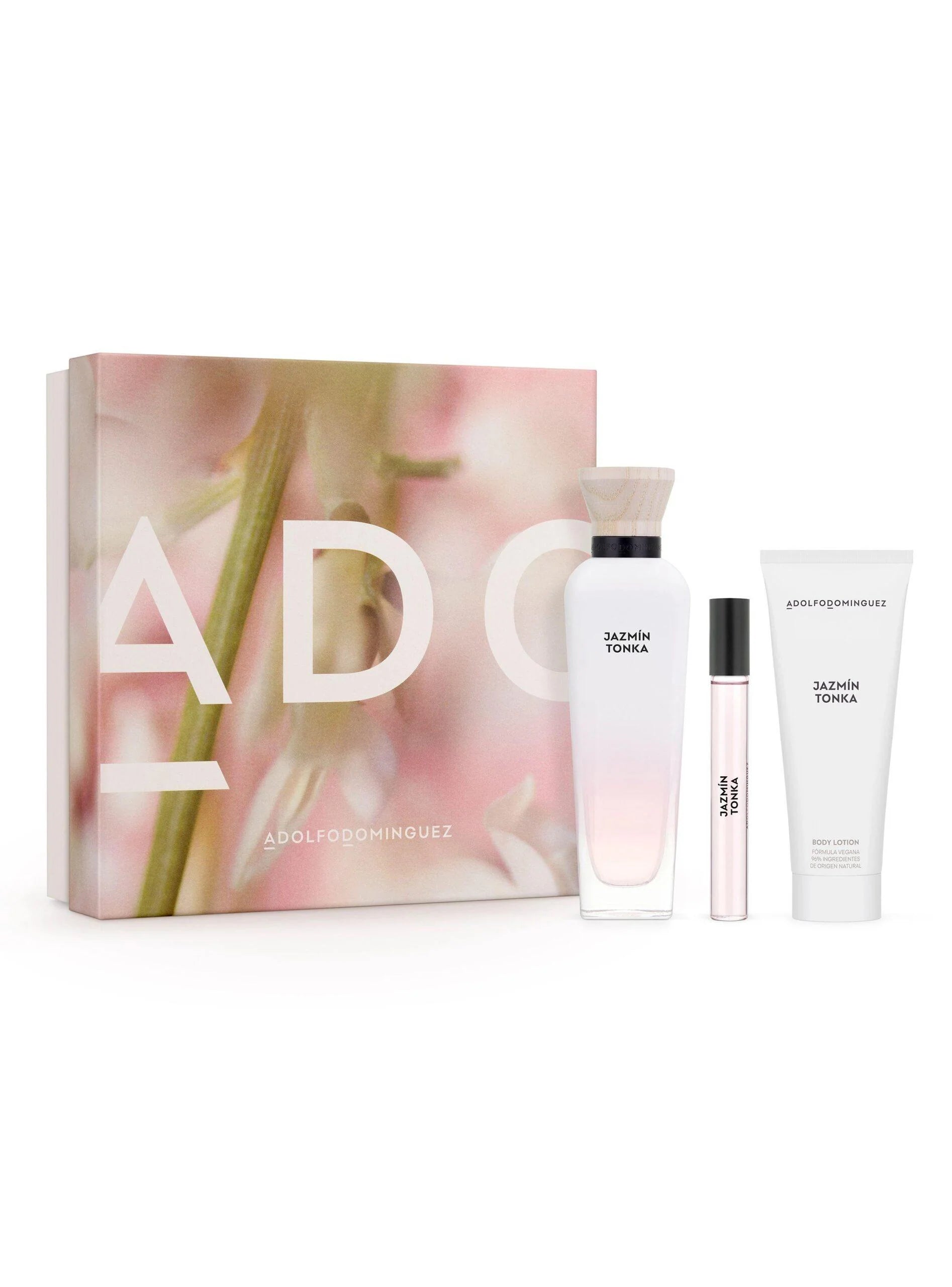 Estuche Adolfo Dominguez Jazmín Tonka Mujer Edp 120 Ml + 10 Ml Y Body Lotion 75 Ml 1