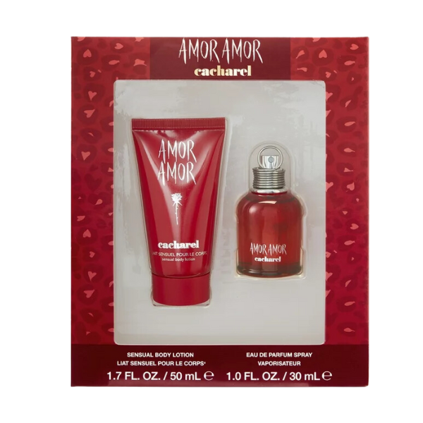 Set Perfume cacharel Amor Amor EDT 30ml + 50ml Body Lotion Mujer 1