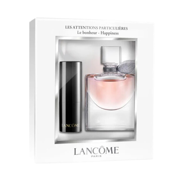 Set Miniatura Lancome La Vie Est Belle EDP 4 ML + Labial L'Absolu Rouge Sheer 202 1.6 gr Mujer 1