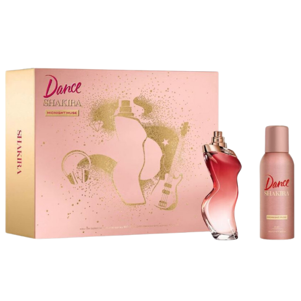 Set Perfume Shakira Dance Midnight Muse EDT 80 ML + DEO 150 ML Mujer 1