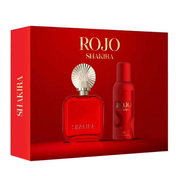 Set  Perfume Shakira Rojo EDP 80 ML + Desodorante 150 ML Mujer 1