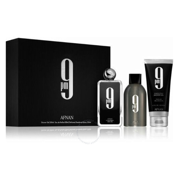 Set Perfume Afnan 9Pm For Men Edp 100 ML + Gel De Ducha 200 ML+ Deo 250 ML 1