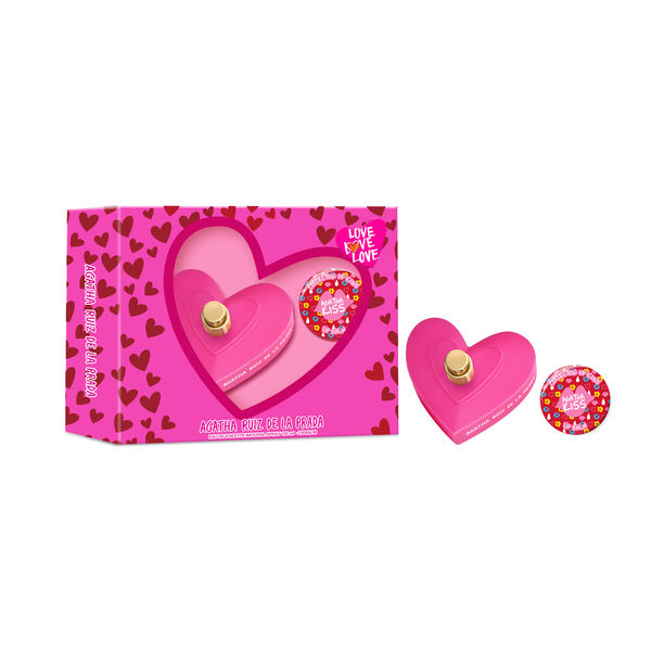 Set Perfume  Agatha Ruiz de la Prada Love Love Love EDT 80ML + Bálsamo Labial 1