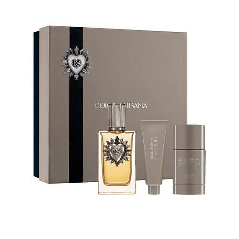 Estuche Dolce Gabbana Devotion pour Homme Edp 100 ml + Shower Gel 50 ml + Stick Deodorant 75g Hombre